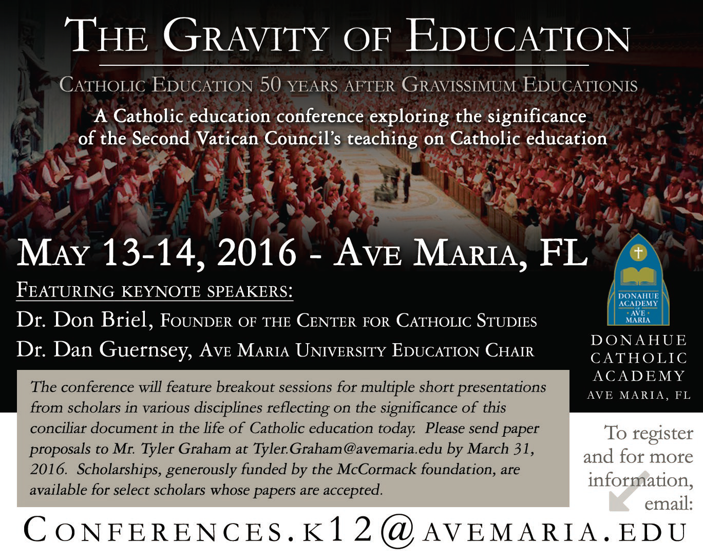 2016 Catholic Education Conference Ave Maria, FL NAPCIS The